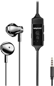 Waytronic Cellphone Call Recorder Headphone for iPhone Incoming Outgoing Calls Phone Conversation Recording