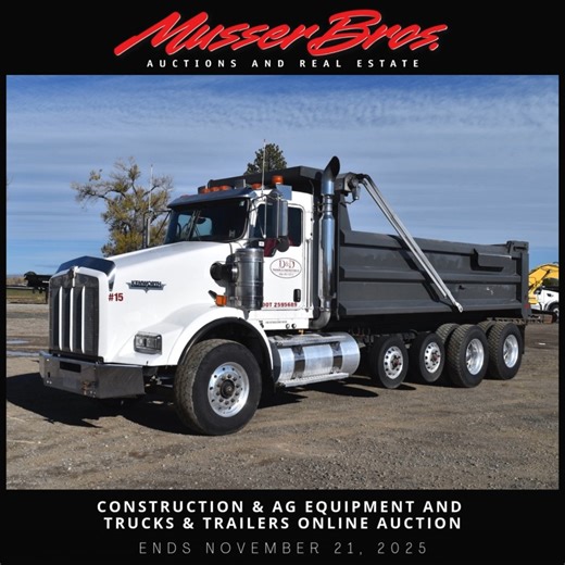 Check out the Construction & Ag Equipment and Trucks & Trailers Online Auction! Bid NOW on tractors, trailers, excavators, loaders, dozers, trucks, and MORE: https://www.mbauction.com/auctions/24767-construction-and-ag-equipment-trucks-and-trailers Manhattan, Montana 59741 | Auction ends on November 21st #musserbros #musserbrothers #musserbrothersliveauctions #musserbrothersonlineauctions #onlineequipmentauction #farmequipmentauction #agequipmentauction #constructionequipmentauction #trucks #tra