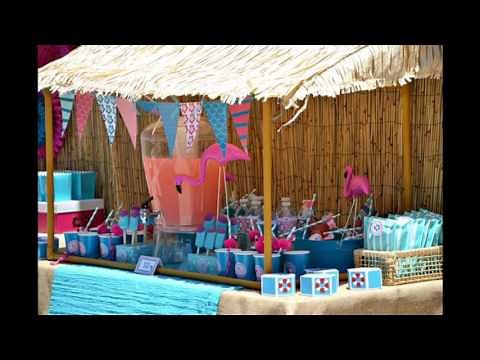 Pool party themed decorating ideas