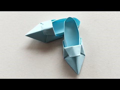 How to Make an Origami Women’s Flat Shoes Easy – Paper Crafts