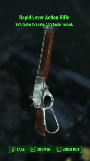 Rapid is the best Legendary effect to get on a lever action rifle (feels fast and fun) #fallout4