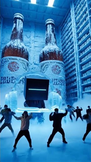 Ice-cold beats erupt in a mini fridge rave scene #dynewave #2026ravemusic ❄️