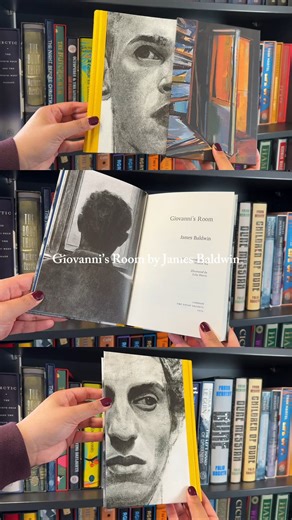 Celebrating 70 years of James Baldwin’s fearless novel of love 🖤 Giovanni’s Room follows David in Paris as he’s drawn into an intense relationship with Giovanni and pushed to confront the life he’s been trying to deny. With Lela Harris’s charcoal illustrations and an introduction by Hilton Als, this Folio book draws you deeper into the tenderness and turmoil at the heart of David and Giovanni’s story. https://www.foliosociety.com/giovanni-s-room | The Folio Society