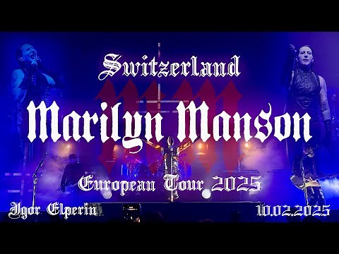 Marilyn Manson | European Tour 2025 | 4K | Zürich | 10/02/2025
