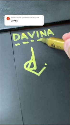 Desain logo DAVINA | komen nama kamu #logos #logonama #logodesign #namechallenge