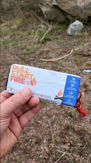 How to use a Pull Start Fire #firestarter #fire #campfire #firewood #firestarters