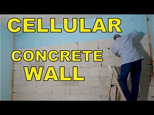 Build a cellular concrete wall. Siporex