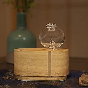 Luxury Glass Essential Oil Diffuser - Aromatherapy Cool Mist Humidifier, Nebulizer, Professional Nebulizing Machine for Office, Home, Yoga