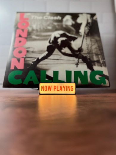 Now Playing LED Record Stand - Vinyl | Record Player| Music Room | Music Studio | Vinyl Stand | Audiophile | Record Gift | Media Stand - Etsy