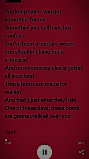 Nancy Sinatra Boots - Song Lyrics and Spotify Video