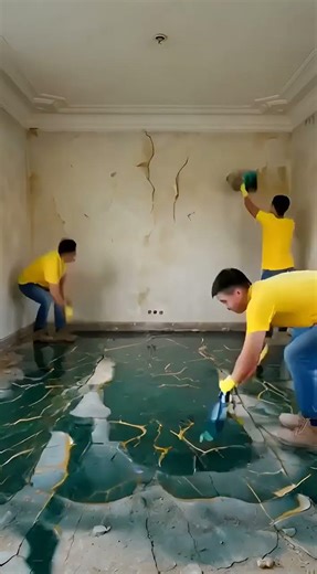 Transforming an Old House with Amazing Epoxy Flooring! 😱✨