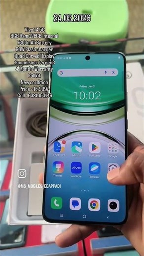 MS Mobiles Edappadi All model new and second hand mobiles available used mobiles showroom