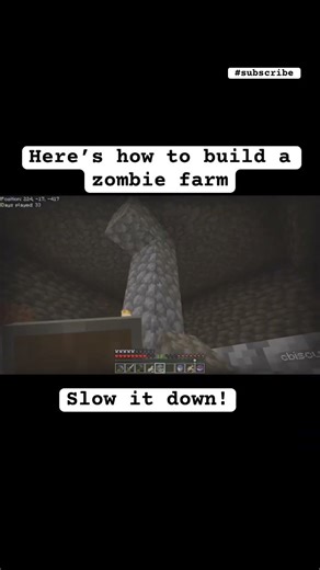 Here’s how to build a zombie farm #subscribe #minecraftminecraftsurvivalseriesepisode1#gaming #like