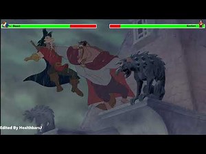 Beauty and the Beast (1991) Final Battle with healthbars