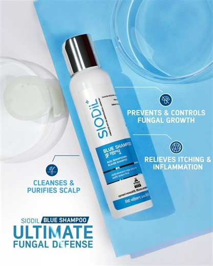 71 reactions · 51 shares | Effectively combat fungal infections of the scalp with SIODIL Blue Shampoo, an innovative formula combining Ketoconazole and Salicylic Acid. Available at All Renowned Pharmacies & Herlan Store #Siodil #SiodilBD #BlueShampoo #ScalpFungus #Haircare #HaircareRoutine | Siodil BD | Facebook