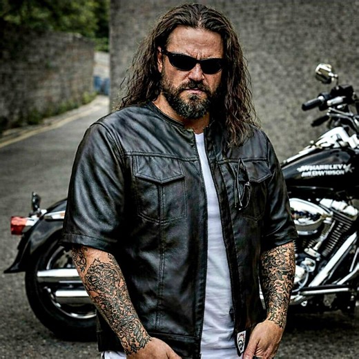 Genuine Leather 3/4 Sleeve Biker Vest Cut - Svarog England - Etsy