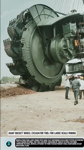 Giant Bucket Wheel Excavator tool for large scale mining #tools