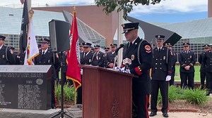 1.7K views · 29 reactions | Sixteen men have perished in the line of duty while working for the Peoria IL Fire Department . Batallion Chief Tom Stimeling read all of their names today, concluding with the ringing of the bell. We thank them for their sacrifice and we thank all the men and women of the Peoria Fire Department, past and present, for their service | City of Peoria Illinois - Government | Facebook
