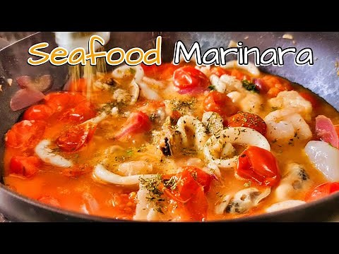 SEAFOOD MARINARA PASTA | HOW TO MAKE QUICK & EASY PASTA RECIPE