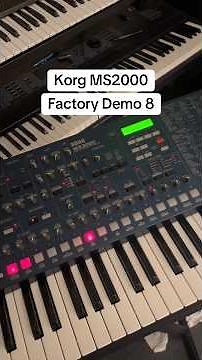 Korg MS2000 Factory Song Demo 8 VINTAGE SYNTH SOUNDS and MUSIC #asmr #rave #techno #EDM