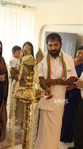 Chandy Oommen inaugurates dental clinic by lighting the lamp #chandiumman