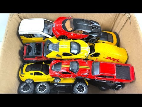 Box Full of Model Cars -Mazda Mx5, Koenigesgg Jesko, Lamborghini Scv12, Byd Yang Wang U8, Toyota Car