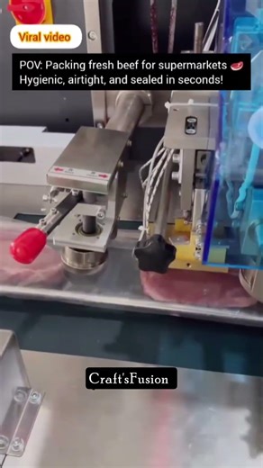 Satisfying Beef Packing Machine | Automatic Meat Flow Wrapper | How Fresh Beef Is Packed