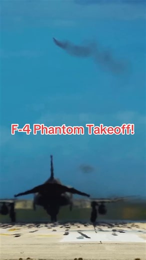 F-4 Phantoms doing full burner takeoff! #fyp #militaryaviation #aviation #fighterjet #fighterpilot #military #airplanes | Mach Strike