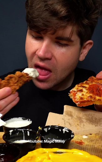Eating EXTRA Crispy Chicken from BHC (some of the best tenders ive had) Pizza Hut W EXTRA Cheese Ranch #eating #mukbang #food #foodtok #foodie #tiktokfood #fyp #viral #tiktok #chicken #pizza