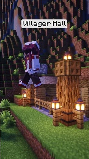 Minecraft Starter Villager Hall 🏘️ Tutorial #minecraft #minecraftbuilding