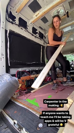 Taking apps 🤓 #carpenter #vanbuild #diy #tinyhome #home | van
