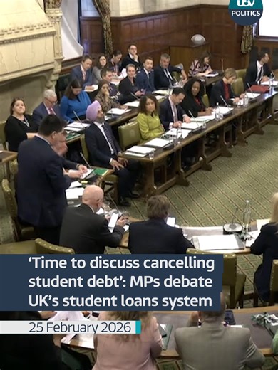 MPs are debating the UK's student loan system amid complaints by graduates that their debt has risen by tens of thousands of pounds #politics @itvnews