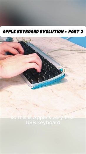 The Evolution of Apple USB Keyboards #Apple #Keyboard #RetroTech #ComputingHistory #fyp