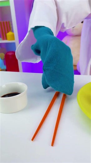 Sushi Feet Challenge: The Ultimate Food Adventure! 🍣👣 #shorts