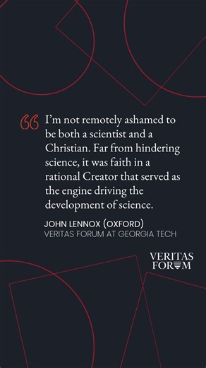 Some say science and faith are in conflict. But what if the history of science tells a different story? Listen as John Lennox (Oxford) unpacks how belief in a rational Creator helped launch modern science and more: https://bit.ly/479PD5s | The Veritas Forum