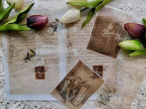 DIY Glassine Paper Using Nik The Booksmith's Technique