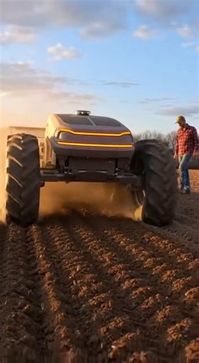 🌱 Planting the seeds of the future! Autonomous tractors are making farming smarter, faster, and easier. #FutureFarming #RoboticAgriculture | Pleng Yerng