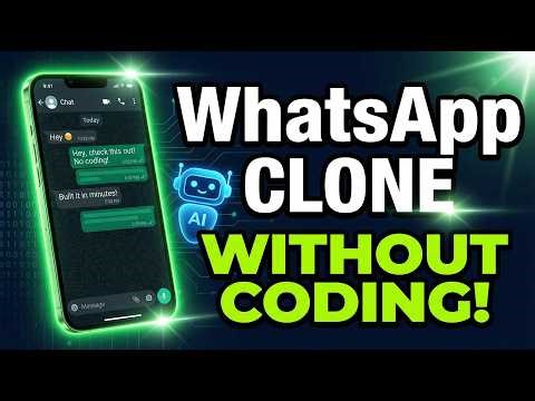 How to make an Whatsapp clone without coding||usign ai making working whatsapp #python