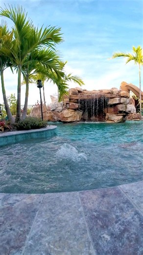 20K views · 2.2K reactions | We love grottos; how about you? Insane Pool recently completed in Sarasota, Florida. It's the perfect-sized pool in which to play and relax, but not something crazy to maintain. #insanepools #lucaslagoons #pool #poolbuilders #backyard #luxurylife #waterslide | Lucas Lagoons | Facebook