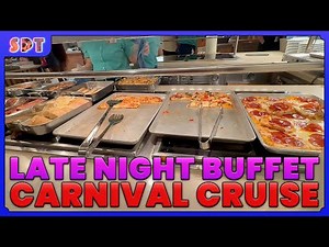 Carnival Late Night Buffet Tour | After Hours Dining Options