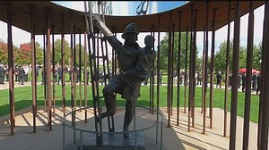 Dozens gather for memorial service honoring fallen firefighters