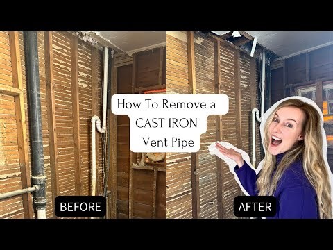 HOW TO Remove a 4" CAST IRON Vent Pipe