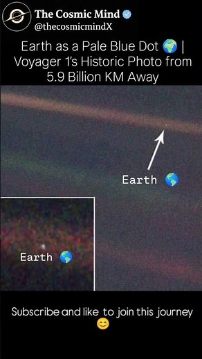 Earth as a Pale Blue Dot 🌍 | Voyager 1’s Historic Photo from 5.9 Billion KM Away