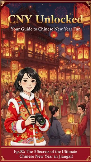 CNY Unlocked. Your Guide to Chinese New Year Fun. Follow Jenny to unlock the magic of Chinese New Year! Learn all the fun, meaningful traditions behind China's lunar festival! Episode 02: The 3 Secrets of Chinese New Year in Jiangxi! #China #chineseculture #Jiangxi #chinesenewyear #AI