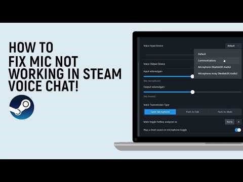 How to Fix Mic Not Working in Steam Voice Chat [easy]