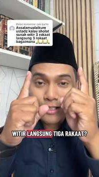 How to Perform the Three-Rakat Witr Prayer #hakamsyakiri