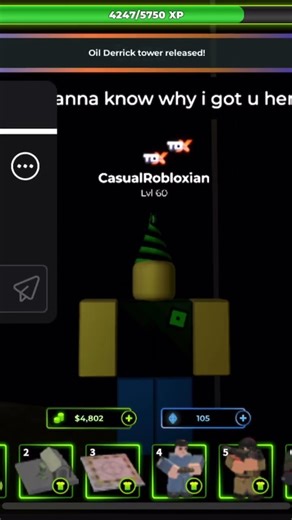 MY FRIEND GOT LEVEL 60 IN TOWER DEFENCE SIMULATOR!