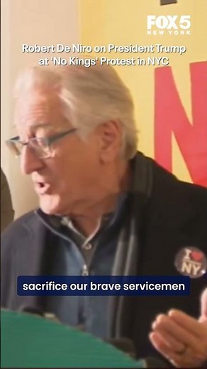Robert De Niro speaks at NYC ‘No Kings’ protest, says Trump "must be stopped now”