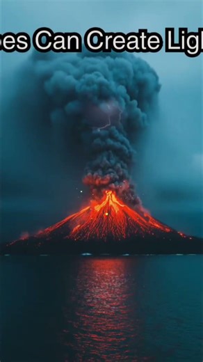 Volcanoes Make Their OWN Lightning?! Mind-Blowing Facts! #shorts