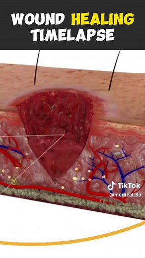 Wound Healing Process Timelapse 3D Animation #woundhealing #woundhealingprocess #woundheal #woundhealingstages #firstaid #wound #injury #injuryrecovery #medical3danimation #3dmedicalanimation #medicalprocedure